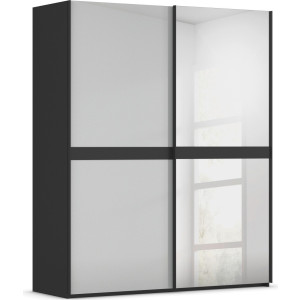 rauch Schuifdeurkast Kledingkast kast garderobe slaapkamerkast SCALE-LINE edel uiterlijk met buikband met glas/spiegel-front made in germany