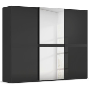 rauch Schuifdeurkast Kledingkast kast garderobe slaapkamerkast SCALE-LINE edel uiterlijk met buikband met glas/spiegel-front made in germany
