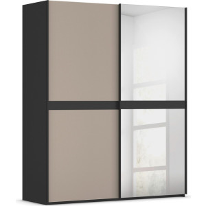 rauch Schuifdeurkast Kledingkast kast garderobe slaapkamerkast SCALE-LINE edel uiterlijk met buikband met glas/spiegel-front made in germany