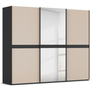 rauch Schuifdeurkast Kledingkast kast garderobe slaapkamerkast SCALE-LINE edel uiterlijk met buikband met glas/spiegel-front made in germany