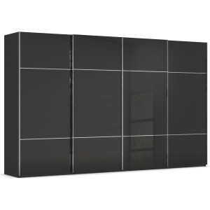 rauch Schuifdeurkast Kledingkast kast garderobe slaapkamerkast SCALE-TRIO edel drievoudig front met 2 sierlijsten glasfront made in germany