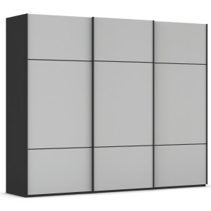 rauch Schuifdeurkast Kledingkast kast garderobe slaapkamerkast SCALE-TRIO edel drievoudig front met 2 sierlijsten glasfront made in germany