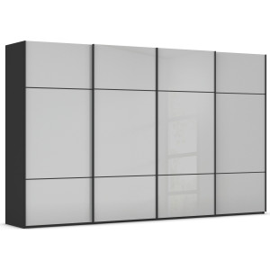 rauch Schuifdeurkast Kledingkast kast garderobe slaapkamerkast SCALE-TRIO edel drievoudig front met 2 sierlijsten glasfront made in germany