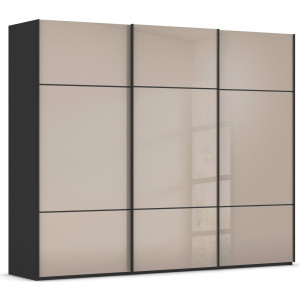 rauch Schuifdeurkast Kledingkast kast garderobe slaapkamerkast SCALE-TRIO edel drievoudig front met 2 sierlijsten glasfront made in germany