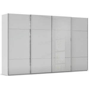 rauch Schuifdeurkast Kledingkast kast garderobe slaapkamerkast SCALE-TRIO edel drievoudig front met 2 sierlijsten glasfront made in germany