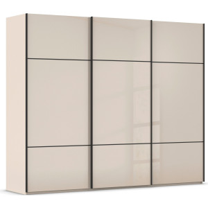 rauch Schuifdeurkast Kledingkast kast garderobe slaapkamerkast SCALE-TRIO edel drievoudig front met 2 sierlijsten glasfront made in germany
