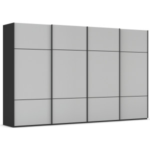 rauch Schuifdeurkast Kledingkast kast garderobe slaapkamerkast SCALE-TRIO edel drievoudig front met 2 sierlijsten glasfront made in germany