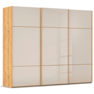 rauch Schuifdeurkast Kledingkast kast garderobe slaapkamerkast SCALE-TRIO edel drievoudig front met 2 sierlijsten glasfront made in germany
