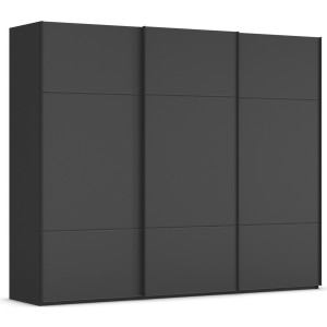 rauch Schuifdeurkast Kledingkast kast garderobe slaapkamerkast SCALE-TRIO edel drievoudig front met 2 sierlijsten glasfront made in germany