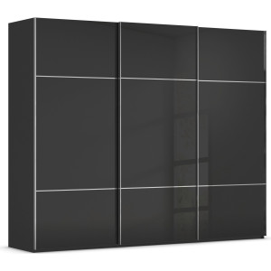 rauch Schuifdeurkast Kledingkast kast garderobe slaapkamerkast SCALE-TRIO edel drievoudig front met 2 sierlijsten glasfront made in germany