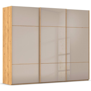 rauch Schuifdeurkast Kledingkast kast garderobe slaapkamerkast SCALE-TRIO edel drievoudig front met 2 sierlijsten glasfront made in germany