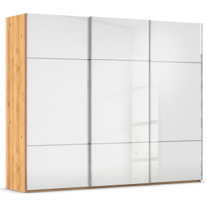 rauch Schuifdeurkast Kledingkast kast garderobe slaapkamerkast SCALE-TRIO edel drievoudig front met 2 sierlijsten glasfront made in germany
