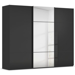 rauch Schuifdeurkast Kledingkast kast garderobe slaapkamerkast SCALE-TRIO edel drievoudig front met 2 sierlijsten spiegel/glas made in germany