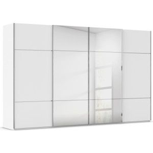 rauch Schuifdeurkast Kledingkast kast garderobe slaapkamerkast SCALE-TRIO edel drievoudig front met 2 sierlijsten spiegel/glas made in germany