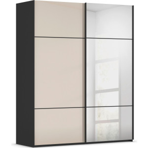rauch Schuifdeurkast Kledingkast kast garderobe slaapkamerkast SCALE-TRIO edel drievoudig front met 2 sierlijsten spiegel/glas made in germany