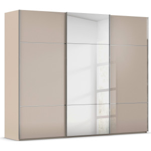 rauch Schuifdeurkast Kledingkast kast garderobe slaapkamerkast SCALE-TRIO edel drievoudig front met 2 sierlijsten spiegel/glas made in germany
