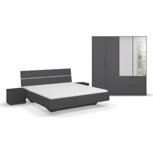 INOSIGN Slaapkamerserie CHALLENGER Kast 2 breedtes, bed 3 breedtes, 2 nachttafels MADE IN GERMANY