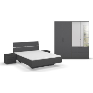 INOSIGN Slaapkamerserie CHALLENGER Kast 2 breedtes, bed 3 breedtes, 2 nachttafels MADE IN GERMANY