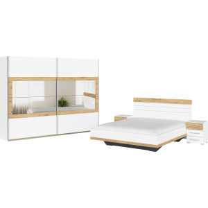 rauch Slaapkamerserie Tarragona Kast in 3 breedtes, bed in 2 breedtes, 2 nachttafels MADE IN GERMANY (set)