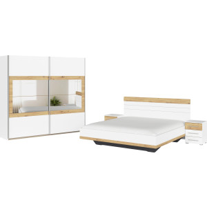 rauch Slaapkamerserie Tarragona Kast in 3 breedtes, bed in 2 breedtes, 2 nachttafels MADE IN GERMANY (set)