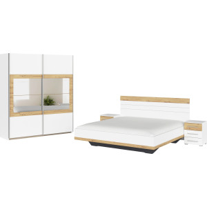 rauch Slaapkamerserie Tarragona Kast in 3 breedtes, bed in 2 breedtes, 2 nachttafels MADE IN GERMANY (set)