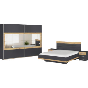 rauch Slaapkamerserie Tarragona Kast in 3 breedtes, bed in 2 breedtes, 2 nachttafels MADE IN GERMANY (set)