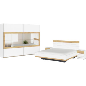 rauch Slaapkamerserie Tarragona Kast in 3 breedtes, bed in 2 breedtes, 2 nachttafels MADE IN GERMANY (set)