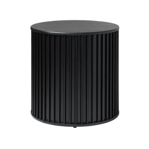 Redmer houten bijzettafel zwart eiken - Ø60 cm