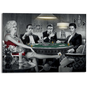 Reinders! Decoratief paneel Monroe, Bogart, Dean, Elvis