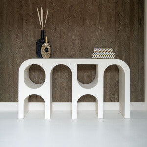 Richmond Sidetable 'Bloomstone' 150 x 35cm, kleur Wit