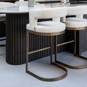 Richmond Barstoel 'Ellis' kleur Biscotti (zithoogte 75cm)