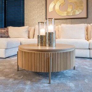 Richmond Ronde Salontafel 'Belfort' Eikenhout, 85cm