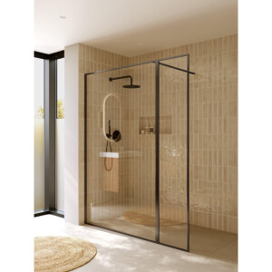 Riho Define Inloopdouche - 160x200cm (120 + 40) - Gunmetal mat G010004303