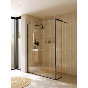 Riho Define Inloopdouche - L vorm - 140x40x200cm - Gunmetal mat G010012303