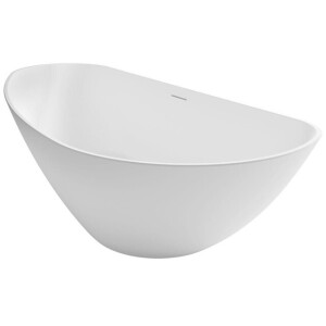 Riho Granada Vrijstaand bad - 170x80cm - Solid Surface - Rechts - incl. zitje - incl. hoofdkussen - Mat Wit SW285474/SW49613/SW49609