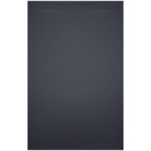 Riho Isola Douchevloer 120x90x3cm Kunstmarmer Leisteen structuur mat antraciet D007015080