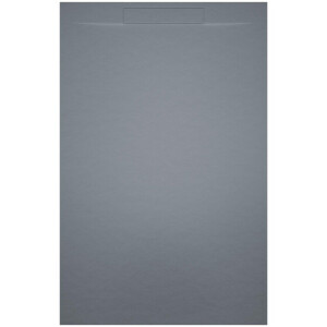 Riho Isola Douchevloer 80x80x3cm Kunstmarmer Leisteen structuur mat cement grijs D007001090