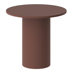 Ronde salontafel Alto 60 cm donker rood mat