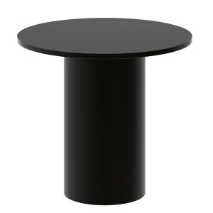Ronde salontafel Alto 60 cm hoogglans zwart