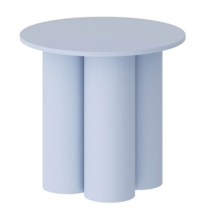 Ronde salontafel Como 66 cm blauw mat