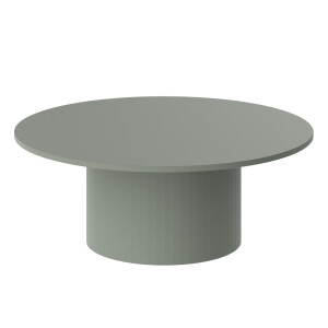 Ronde salontafel Corto 100 cm groen mat