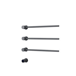 Rosani THREE Elektrische Handdoekradiator - 52x54x13cm - 30watt - gunmetal SW1381758