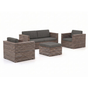 ROUGH-C stoel-bank loungeset 4-delig - Laagste prijsgarantie!