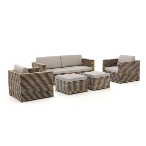 ROUGH-C stoel-bank loungeset 5-delig - Laagste prijsgarantie!
