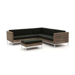 ROUGH-D hoek loungeset 4-delig - Laagste prijsgarantie!