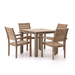 ROUGH-S dining tuinset 90cm 5-delig stapelbaar - Laagste prijsgarantie!