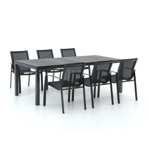 R&S Design Altea/Fidenza 220cm dining tuinset 7-delig stapelbaar - Laagste prijsgarantie!