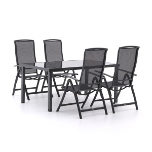 R&S Design Capri/Caluso 160cm dining tuinset 5-delig verstelbaar - Laagste prijsgarantie!