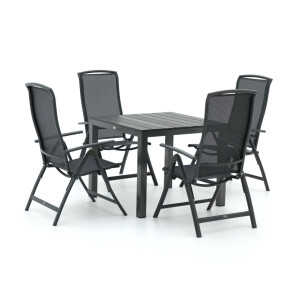 R&S Design Capri/Fidenza 90cm dining tuinset 5-delig verstelbaar - Laagste prijsgarantie!