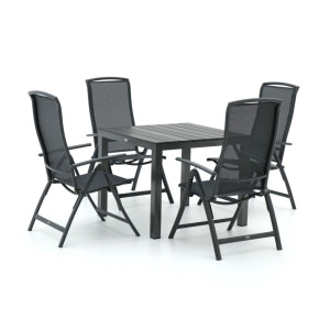 R&S Design Capri/Fidenza 90cm dining tuinset 5-delig verstelbaar - Laagste prijsgarantie!